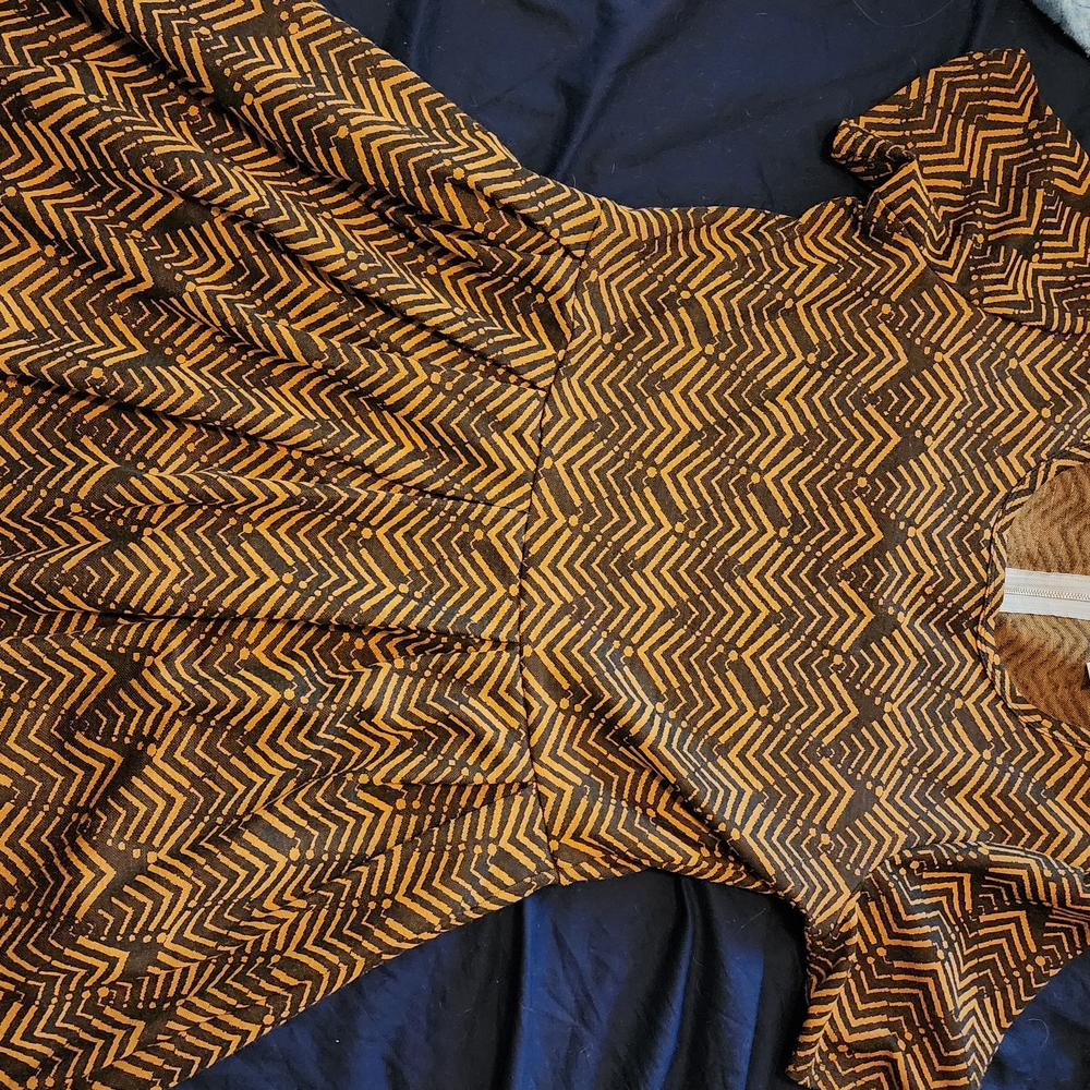 LuLaRoe Chevron Patterned Dress